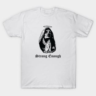 Aesthetic Ancient Angel Praying - Strong Enough T-Shirt